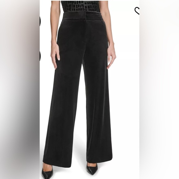 Calvin Klein Pants - Calvin Klein NWT Whitney Wide Leg Velvet Pant Size 12 W16”